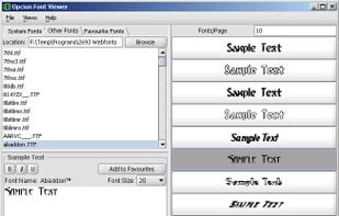 Opcion Font Viewer screenshot 1