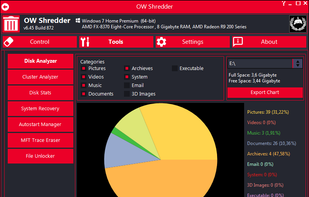 Tools - Disk Analyzer