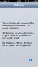 WatchGuard Mobile VPN screenshot 1