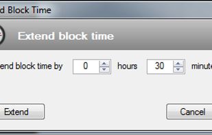 Extend blocking time