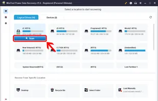 MiniTool Power Data Recovery screenshot 1