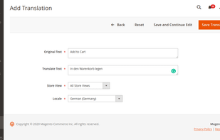 Magento 2 Translation Extension screenshot 1