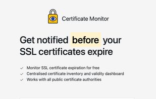 Certificate Monitor screenshot 1