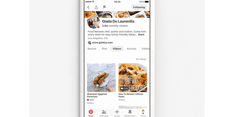 Pinterest has implemented a new video uploader, video tab, and Pin Scheduler tool image