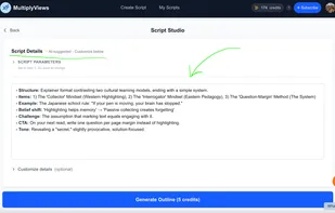 Review/Modify Suggested content 