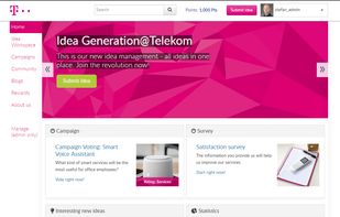 Clean starting page with beautiful user interface