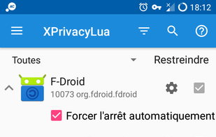 Set app restrictions