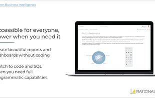 Accessible for everyone, power when you need it

Create beautiful reports and dashboards without coding

Switch to code and SQL when you need full programmatic capabilities