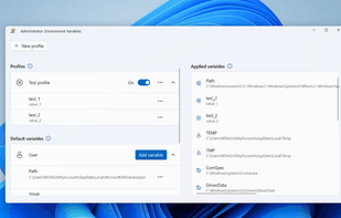 PowerToys - Environment Variables screenshot 2