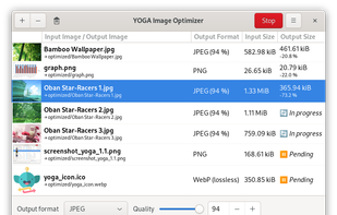 YOGA Image Optimizer screenshot 1