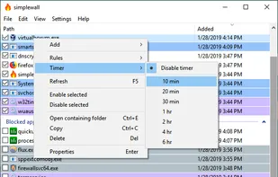 Right Click on an Application
