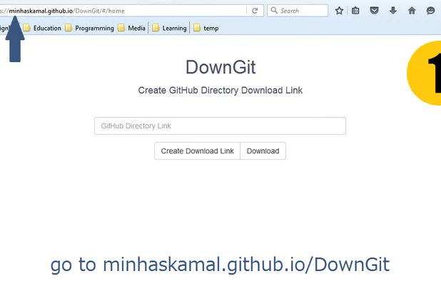 DownGit: Directly download or create download links to GitHub public