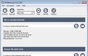 VSFileEncrypt screenshot 1