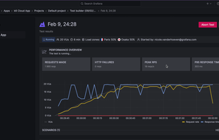 Grafana Cloud k6 screenshot 1