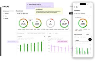 KULG's analytics dashboard turns your data into meaningful progress tracking and insights. 