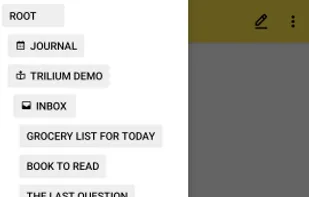 TriliumDroid screenshot 3
