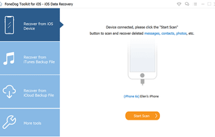 FoneDog iOS Data Recovery screenshot 1