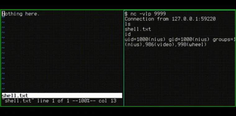 Make sure Vim is updated if you use Linux image