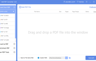 Deli PDF Converter Main Interface