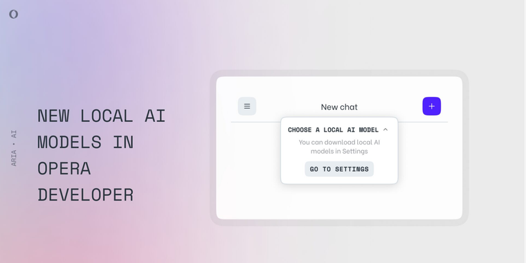 Opera Developer integrates DeepSeek R1 model for local AI use image