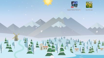 Animated Landscape Weather Live Wallpaper screenshot 1