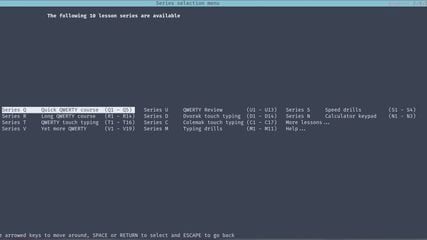 GNU Typist - gtypist screenshot 1