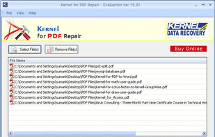 Kernel for PDF Repair screenshot 1
