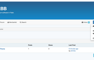 FlaskBB screenshot 3