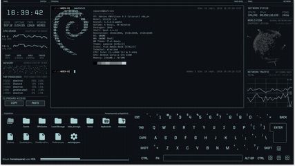 eDEX-UI screenshot 1