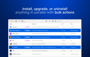 Install, upgrade, or uninstall anything in parallel with bulk actions