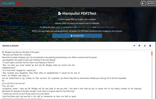 Manipulist PDF2Text screenshot 1