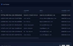 You can generate up to 1M row