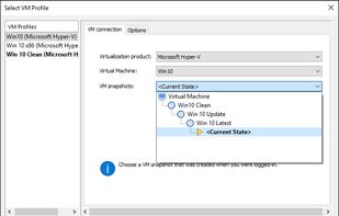 Virtual Machine Integration
Running an OS inside a virtual machine guarantees the best results. The tool can automatically launch a VM image, run the old installer, capture the changes, and send back the results to the host OS to be used for building the AppX.