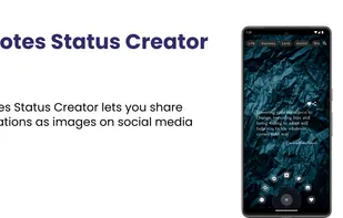 Quotes Status Creator lets you share quotations as status images on social media