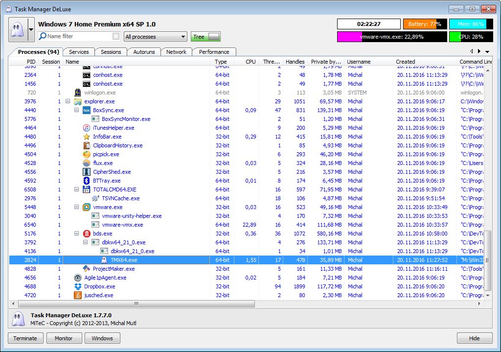 for apple download MiTeC Task Manager DeLuxe 4.8.2