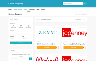 Browse online sales and discounts code at ChopCoupons.com