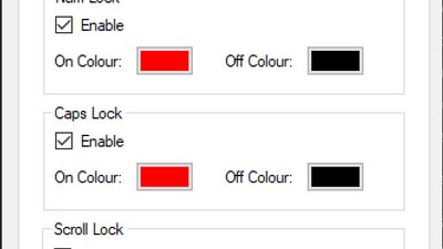 Configure key back lighting on lock keys