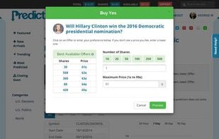 PredictIt screenshot 3