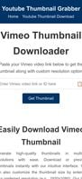 Vimeo Thumbnail Downloader Mobile Screenshot
