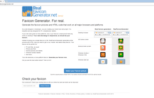 RealFaviconGenerator.net screenshot 1