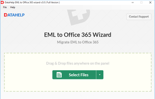 DataHelp EML to Office 365 Wizard screenshot 1