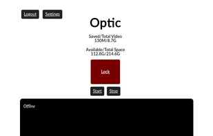 A screenshot of the main Optic interface in light mode