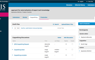 Open Journal Systems screenshot 1