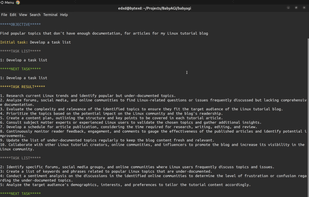 BabyAGI screenshot 1