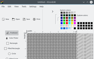 KIconEdit screenshot 1