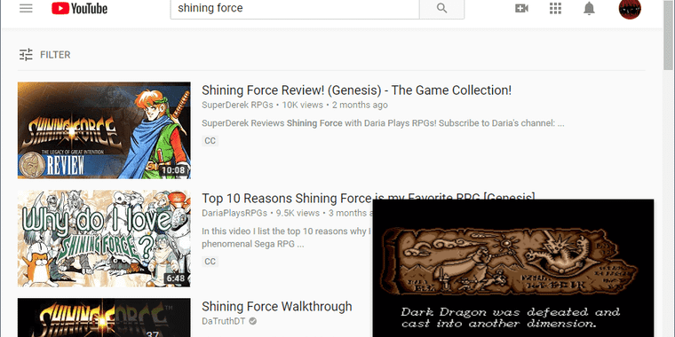 YouTube rolling out miniature picture-in-picture player  image