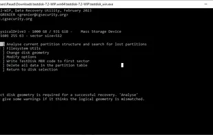 TestDisk screenshot 3