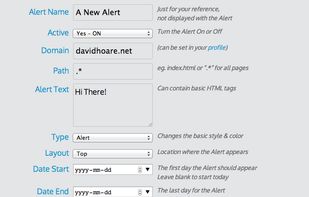 create a new Alert