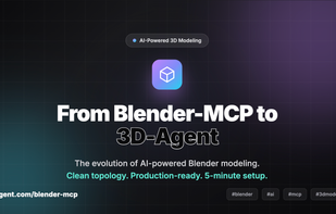 3D-Agent best Blender AI Tool