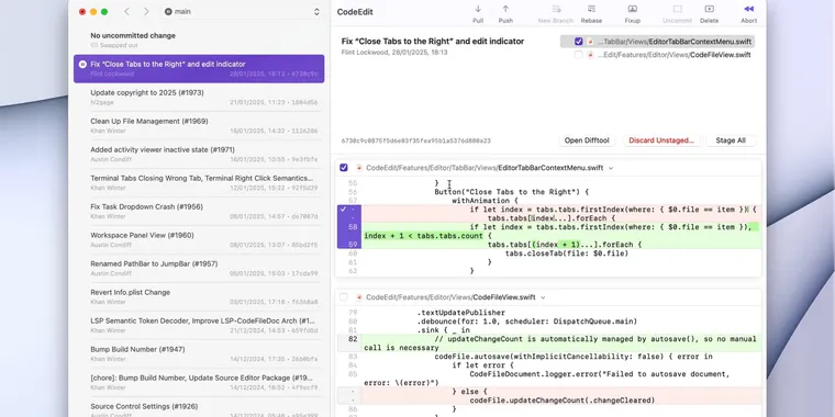 Retcon 1.2.0 introduces Commit splitting image